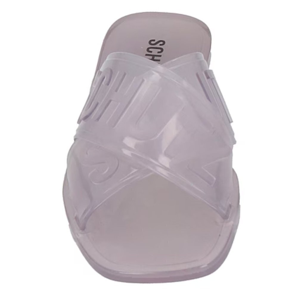 SCHUTZ Lavender Clear Jelly Slide Sandals